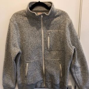 J. Crew Fleece jacket - marble gray